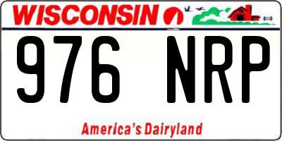 WI license plate 976NRP