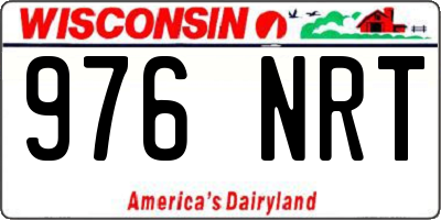 WI license plate 976NRT
