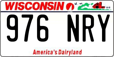 WI license plate 976NRY