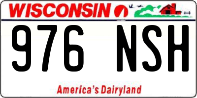 WI license plate 976NSH