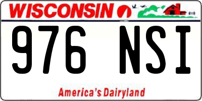 WI license plate 976NSI