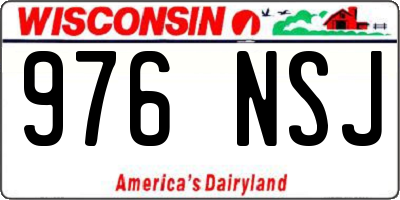 WI license plate 976NSJ