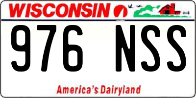 WI license plate 976NSS