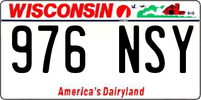 WI license plate 976NSY