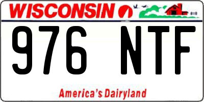 WI license plate 976NTF