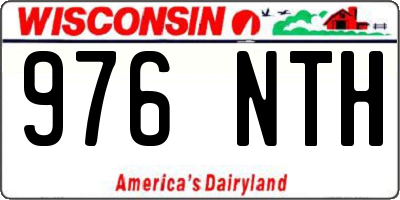 WI license plate 976NTH