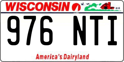 WI license plate 976NTI