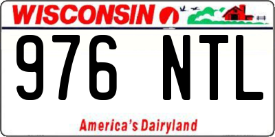 WI license plate 976NTL