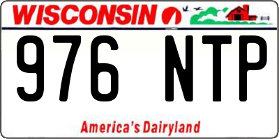 WI license plate 976NTP