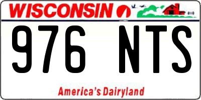 WI license plate 976NTS