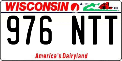 WI license plate 976NTT