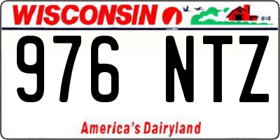 WI license plate 976NTZ