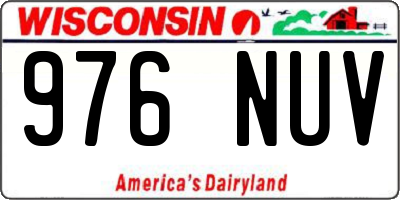 WI license plate 976NUV