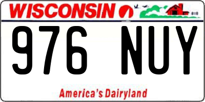 WI license plate 976NUY