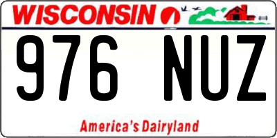 WI license plate 976NUZ