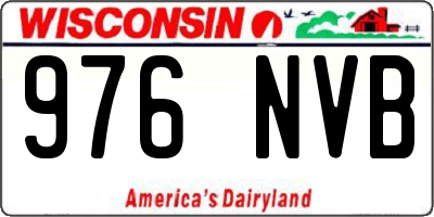 WI license plate 976NVB