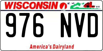 WI license plate 976NVD