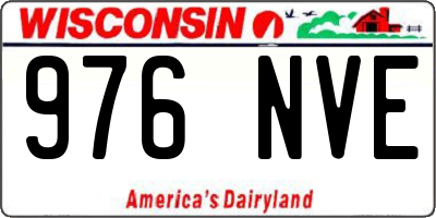 WI license plate 976NVE