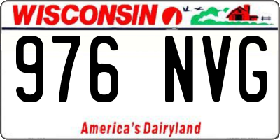 WI license plate 976NVG