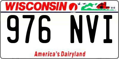 WI license plate 976NVI