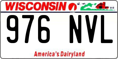 WI license plate 976NVL