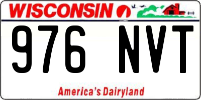 WI license plate 976NVT
