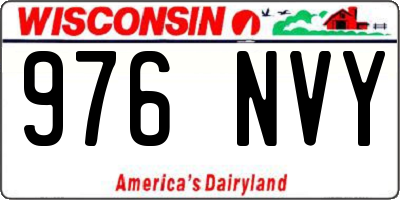 WI license plate 976NVY