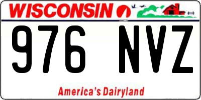 WI license plate 976NVZ