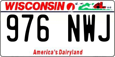 WI license plate 976NWJ
