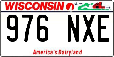 WI license plate 976NXE
