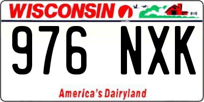 WI license plate 976NXK