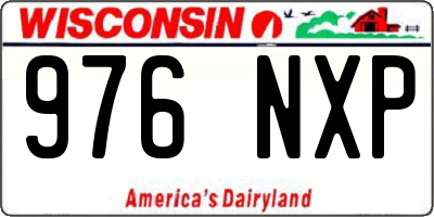 WI license plate 976NXP