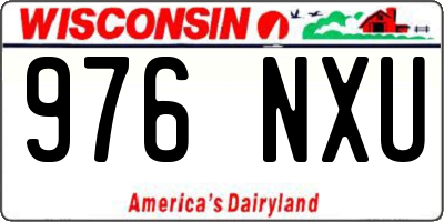WI license plate 976NXU