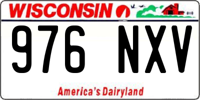 WI license plate 976NXV