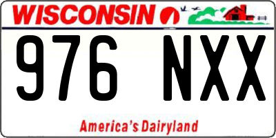 WI license plate 976NXX