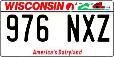 WI license plate 976NXZ