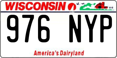 WI license plate 976NYP