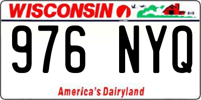 WI license plate 976NYQ