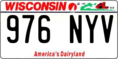 WI license plate 976NYV