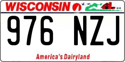 WI license plate 976NZJ
