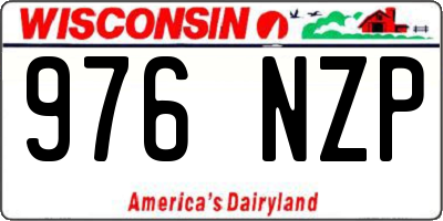 WI license plate 976NZP