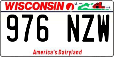 WI license plate 976NZW