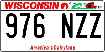 WI license plate 976NZZ