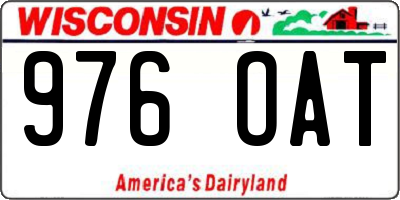WI license plate 976OAT