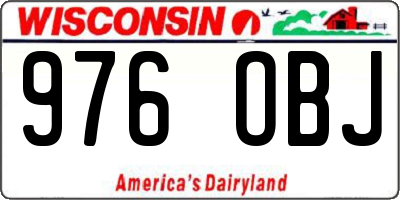 WI license plate 976OBJ