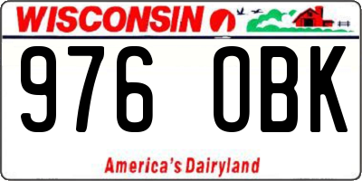 WI license plate 976OBK