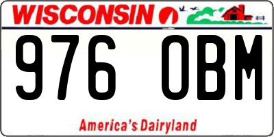 WI license plate 976OBM