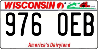 WI license plate 976OEB
