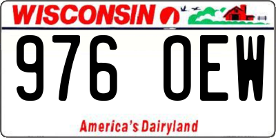 WI license plate 976OEW