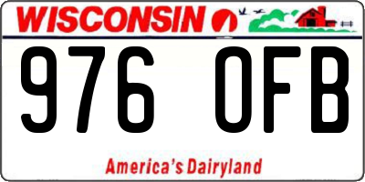 WI license plate 976OFB